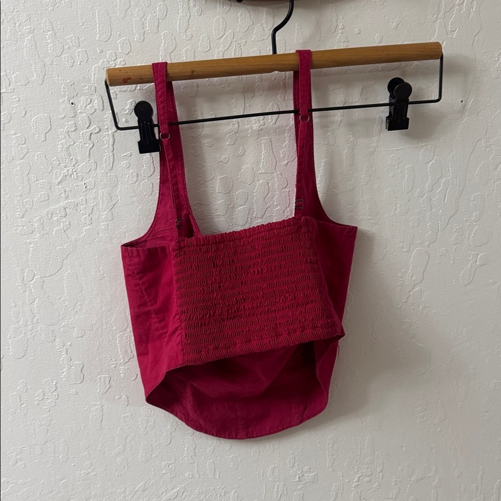 Abercrombie & Fitch Pink Crop Corset Bustier Style Tank Top Small - Picture 4 of 4